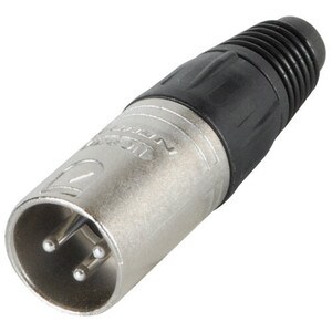 Main product image for Neutrik NC3MX XLR Male Nickel 092-011